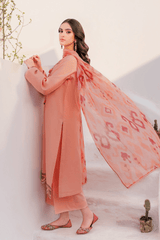 KIARA — 3pc on emb lawn with slab munar printed dubbta image 3