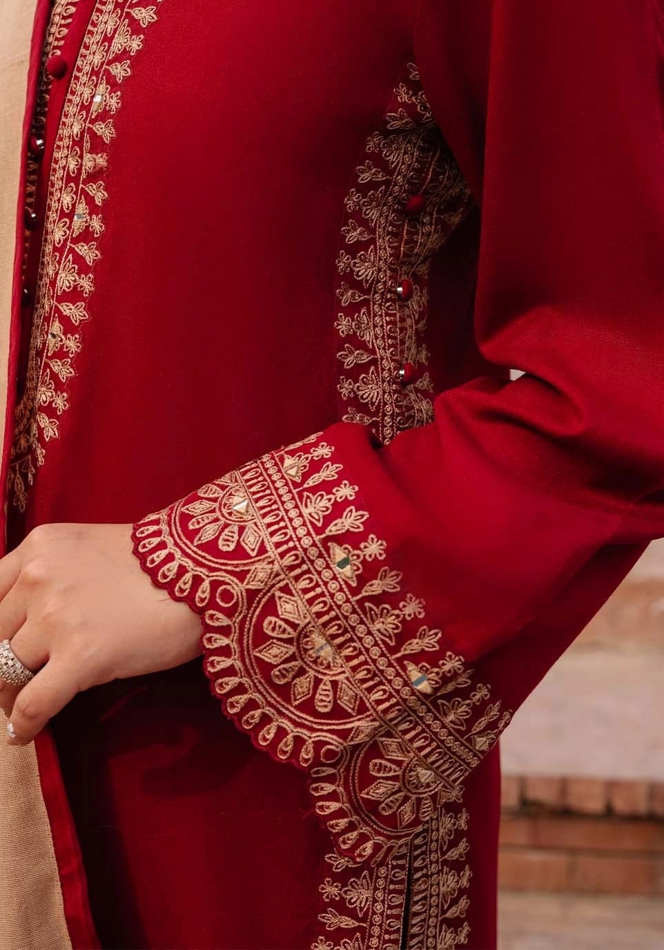 Zarqash — 3pc on emb Lawn with Chiffon Emb Dopatta image 2