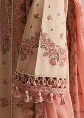 (MF1216) HUSSAIN REHAR| UNSTITCHED 3PC HEAVY EMB LAWN WITH EMB READY TO WEAR CHIFFON DUPATTA