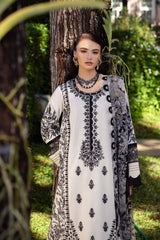 (MF1242) JADE| UNSTITCHED 3PC HEAVY EMB PREMIUM LAWN WITH PRINTED CHIFFON DUPATTA