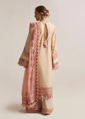 (MF1216) HUSSAIN REHAR| UNSTITCHED 3PC HEAVY EMB LAWN WITH EMB READY TO WEAR CHIFFON DUPATTA