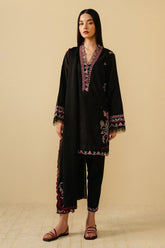 Zara shahjahan — 3pc on emb Lawn with Chiffon Emb Dopatta image 0