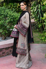 Jazmin on heavy emb Dhanak with Dhanak emb shawl