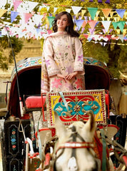 (MF1212) ANEELAS| UNSTITCHED 3PC HEAVY EMB PREMIUM LAWN WITH READY TO WEAR SILK PRINTED AND EMB DUPATTA