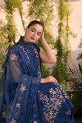 (MF1218) SOBIA NAZIR | UNSTITCHED 3PC HEAVY EMB LAWN WITH READY TO WEAR CHIFFON EMB DUPATTA