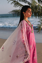 (MF008) QALAMKAR| UNSTITCHED 3PC HEAVY EMB PREMIUM LAWN WITH READY TO WEAR PRINTED EMB DUPATTA