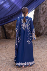 (MF512) |QALAMKAR| UNSTITCHED 3PC ON HEAVY EMB LAWN WITH READY TO WEAR SLUB PRINTED DUPATTA
