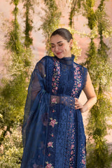 (MF1218) SOBIA NAZIR | UNSTITCHED 3PC HEAVY EMB LAWN WITH READY TO WEAR CHIFFON EMB DUPATTA