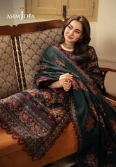 (MF1234) ASIM JOFA| UNSTITCHED 3PC HEAVY EMB LAWN WITH EMB KHAADI-NET DUPATTA