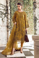 MAARIA.B — 3pc Available on Fine Quality Lawn with Chiffon Emb Dopatta image 0