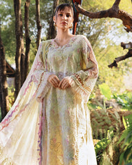 (MF002) MARIA.B| UNSTITCHED 3PC HEAVY EMB PREMIUM LAWN WITH READY TO WEAR CHIFFON PRINTED AND EMB DUPATTA