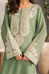 (MF1284) MIRANA| UNSTITCHED 3PC HEAVY EMB PREMIUM LAWN WITH READY TO WEAR CHIFFON EMB DUPATTA