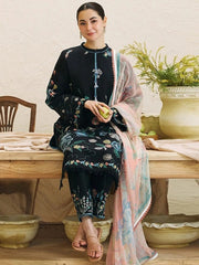 Zarashahjahan — 3pc on emb Lawn with Chiffon Emb Dopatta image 0