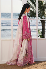 (MF008) QALAMKAR| UNSTITCHED 3PC HEAVY EMB PREMIUM LAWN WITH READY TO WEAR PRINTED EMB DUPATTA