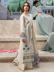 QALAMKAR ON UNSTITCHED 3PC HEAVY DHANAK EMB WITH DHANAK EMB SHAWL