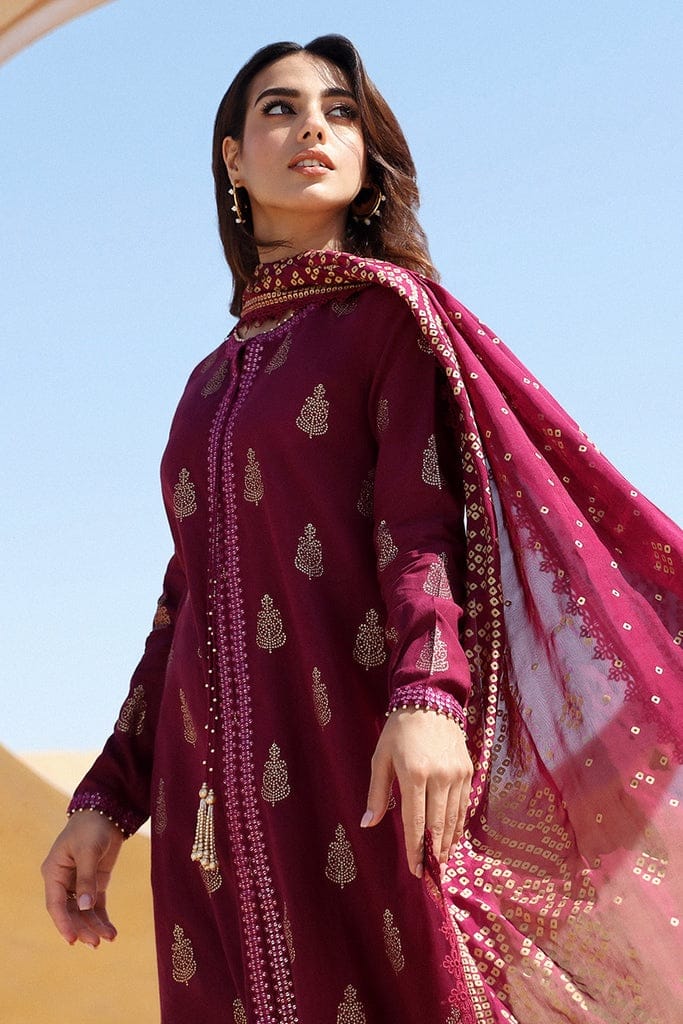 Cross stitch — 3pc on emb lawn with slab munar printed dubbta image 2