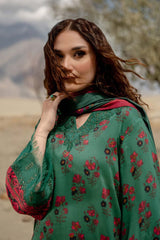 MAARIA.B — 3pc on Digital Lawn with Lawn 4 side printed Dopatta image 3