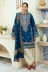 Coco by Zarashahjahan — 3pc on emb Lawn with Diamond Dopatta image 0