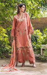 (MF1248)ASIFA AND NABEEL| UNSTITCHED 3PC HEAVY EMB PREMIUM LAWN WITH READY TO WEAR CUTWORK CHIFFON EMB DUPATTA