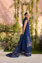(MF1218) SOBIA NAZIR | UNSTITCHED 3PC HEAVY EMB LAWN WITH READY TO WEAR CHIFFON EMB DUPATTA