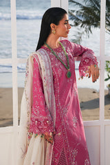 (MF008) QALAMKAR| UNSTITCHED 3PC HEAVY EMB PREMIUM LAWN WITH READY TO WEAR PRINTED EMB DUPATTA