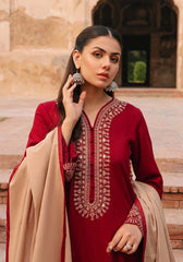 Zarqash — 3pc on emb Lawn with Chiffon Emb Dopatta image 1