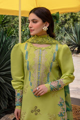 (MF1283) RANG RASIYA| UNSTITCHED 3PC HEAVY EMB PREMIUM LAWN WITH READY TO WEAR DIAMOND PRINTED AND EMB DUPATTA