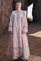 (MF1249) QALAMKAR| UNSTITCHED 3PC HEAVY EMB PREMIUM LAWN WITH READY TO WEAR KHAADI-NET EMB DUPATTA