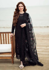 (MF1232) NUREH| UNSTITCHED 3PC HEAVY EMB LAWN WITH READY TO WEAR 4 SIDE CUTWORK EMB CHIFFON DUPATTA