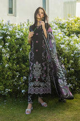 (MF1238) MUSHQ| UNSTITCHED 3PC HEAVY EMB PREMIUM LAWN WITH CHIFFON PRINTED DUPATTA