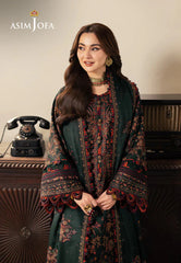 (MF1234) ASIM JOFA| UNSTITCHED 3PC HEAVY EMB LAWN WITH EMB KHAADI-NET DUPATTA