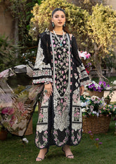 (MF514) ELAF| UNSTITCHED 3PC HEAVY EMB LAWN WITH EMB CUTWORK READY TO WEAR CHIFFON DUPATTA