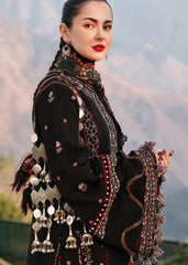 (MF1246) HUSSAIN REHAR| UNSTITCHED 3PC HEAVY EMB PREMIUM LAWN WITH PRINTED DUPATTA
