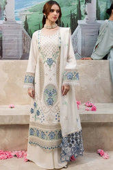 QALAMKAR ON UNSTITCHED 3PC HEAVY DHANAK EMB WITH DHANAK EMB SHAWL
