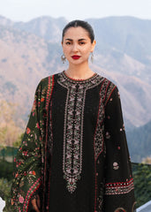 (MF1246) HUSSAIN REHAR| UNSTITCHED 3PC HEAVY EMB PREMIUM LAWN WITH PRINTED DUPATTA