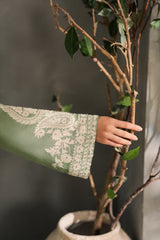 (MF1284) MIRANA| UNSTITCHED 3PC HEAVY EMB PREMIUM LAWN WITH READY TO WEAR CHIFFON EMB DUPATTA