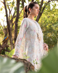 (MF003) MARIA.B| UNSTITCHED 3PC HEAVY EMB PREMIUM LAWN WITH READY TO WEAR CHIFFON PRINTED AND EMB DUPATTA