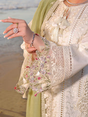 (MF1288) FLOSSIE| UNSTITCHED 3PC HEAVY CHIKKANKARI PREMIUM LAWN WITH PREMIUM CHIFFON EMB DUPATTA