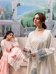 QALAMKAR ON UNSTITCHED 3PC HEAVY DHANAK EMB WITH DHANAK EMB SHAWL