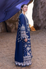 (MF512) |QALAMKAR| UNSTITCHED 3PC ON HEAVY EMB LAWN WITH READY TO WEAR SLUB PRINTED DUPATTA