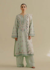 (MF1250) ZARASHAHJAHAN| UNSTITCHED 3PC HEAVY EMB PREMIUM LAWN WITH PRINTED CHIFFON DUPATTA
