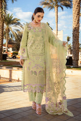 (MF1226) RANG RASIYA| UNSTITCHED 3PC HEAVY EMB LAWN WITH READY TO WEAR CHIFFON EMB DUPATTA