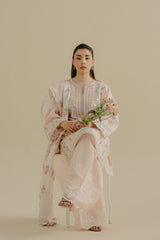 (MF1251) ZARASHAHJAHAN| UNSTITCHED 3PC HEAVY EMB PREMIUM LAWN WITH PRINTED CHIFFON DUPATTA