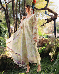 (MF002) MARIA.B| UNSTITCHED 3PC HEAVY EMB PREMIUM LAWN WITH READY TO WEAR CHIFFON PRINTED AND EMB DUPATTA