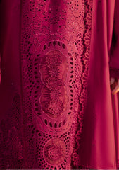 (MF1285) ZARASHAHJAHAN| UNSTITCHED 3PC HEAVY CHIKKANKARI EMB PREMIUM LAWN WITH READY TO WEAR CHIFFON EMB DUPATTA