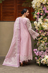 (MF226) AKBAR ASLAM| UNSTITCHED 3PC HEAVY EMB PREMIUM LAWN WITH READY TO WEAR EMB KHAADI NET DUPATTA