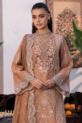 (MF227) MOTIFZ| UNSTITCHED 3PC HEAVY EMB PREMIUM LAWN WITH READY TO WEAR EMB KHAADI NET DUPATTA 
