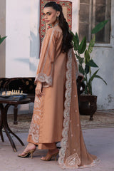 (MF227) MOTIFZ| UNSTITCHED 3PC HEAVY EMB PREMIUM LAWN WITH READY TO WEAR EMB KHAADI NET DUPATTA 