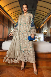 (MF232) MARIA.B| UNSTITCHED 3PC HEAVY EMB PREMIUM LAWN WITH READY TO WEAR EMB DIAMOND DUPATTA