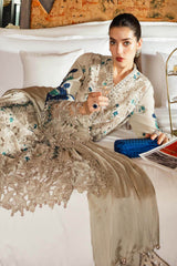 (MF232) MARIA.B| UNSTITCHED 3PC HEAVY EMB PREMIUM LAWN WITH READY TO WEAR EMB DIAMOND DUPATTA